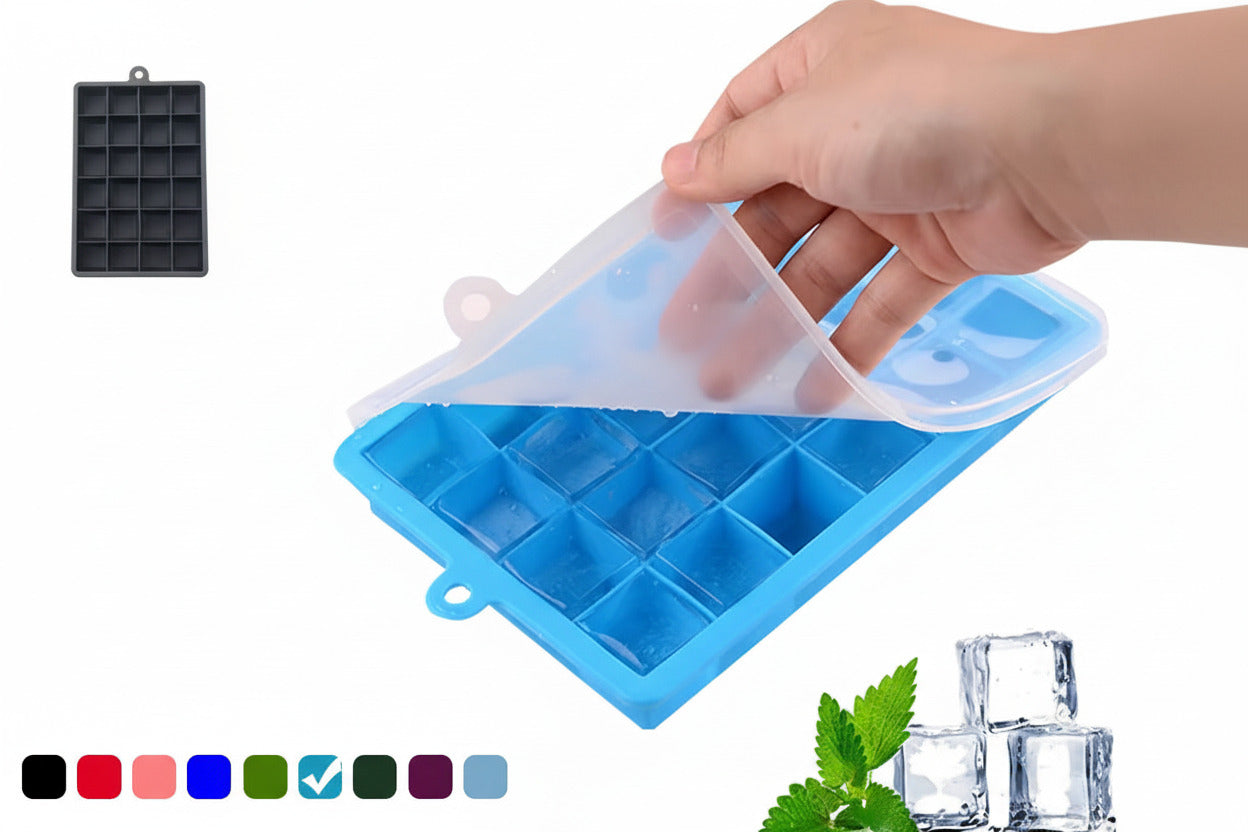 Avec Couvercle/Sans Couvercle, Plateau À Glace En Silicone À 24 Trous, Boîte Carrée, Purée Alimentaire Auxiliaire, Fromage, Gelée, Moule, Bar, Outil De Cuisine, Cube À Cocktail