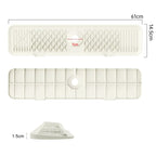 Protection Contre Les Éclaboussures Pour Évier De Cuisine, Collecteur D'Éclaboussures Pour Tapis De Robinet, Plateau Anti-Goutte À Poignée, Polyvalent Pour Tapis De Séchage De Vaisselle De Cuisine, Éponge