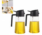 Bouteille De Pulvérisation D'Huile En Plastique 2 En 1, 500Ml, Distributeur D'Huile, Pot D'Huile, Cruet, BBQ, Cuisine, Cuisson, Rôtissage, Outil De Cuisine De Pique-Nique