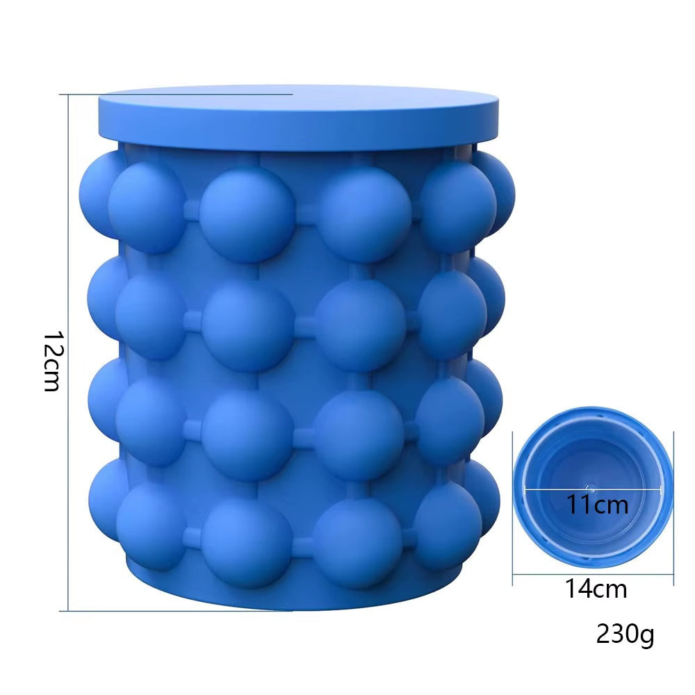 Moule À Glaçons 2 En 1, Plateaux À Glace, Grand Seau À Glace En Silicone, Machine À Boissons Glacées Portable Pour Whisky, Bière, Outils De Cuisine