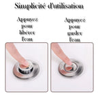 Filtre De Vidange De Sol En Acier Inoxydable, Bouchon De Lavabo Anti-Odeur, Noyau De Rebond Pop-Up, Bouchon De Lavabo, Collecteur De Cheveux, Filtre D'Évier De Douche