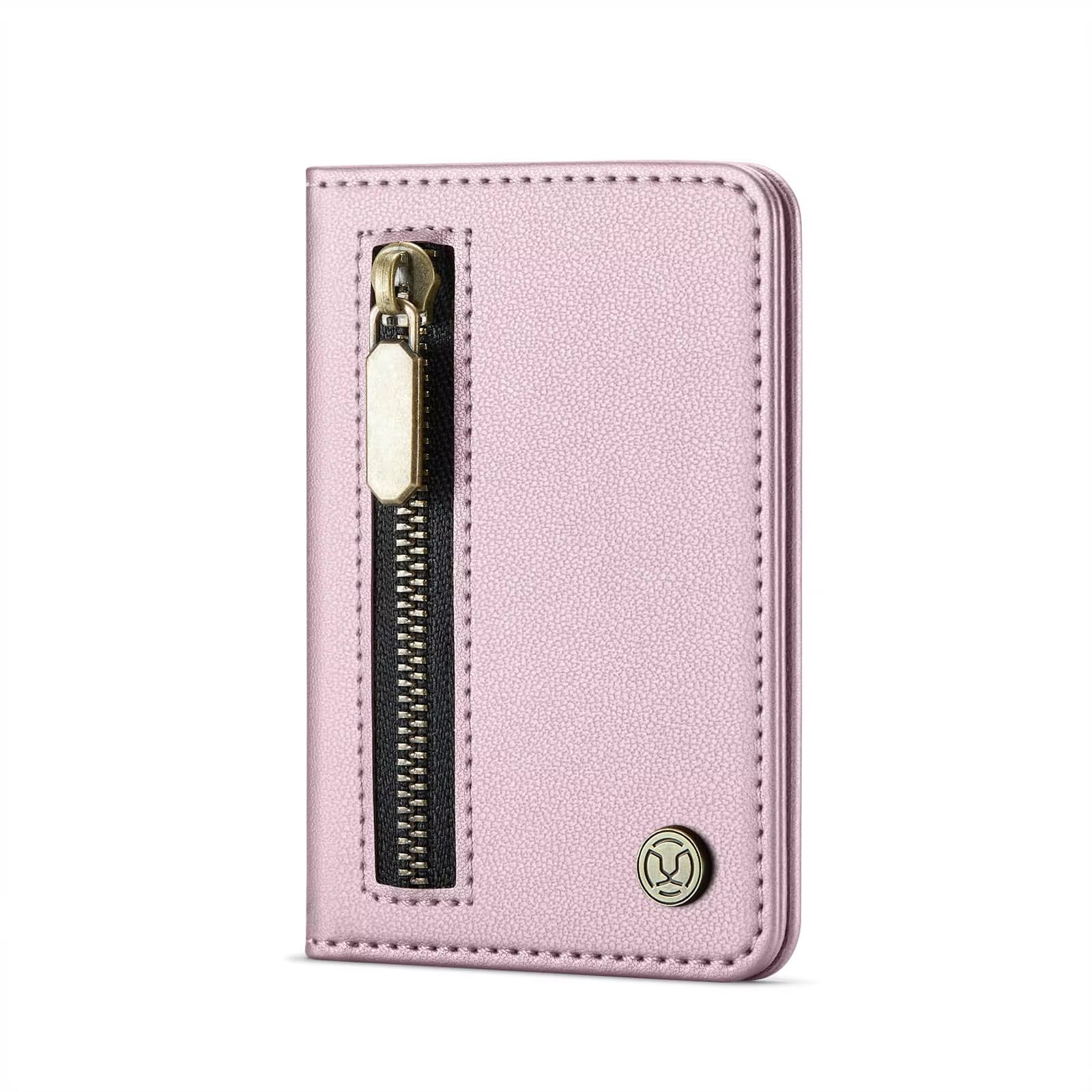 Portefeuille Porte-Carte Magnétique Pour Téléphones Et Étuis Magnétiques Pour Iphone 17/16/15/14/13/12 Pro/Max, Poche À Fermeture Éclair Bloquant RFID À 4 Emplacements