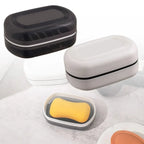 Boîte À Savon De Voyage Avec Drain Intégré, Réutilisable Et Portable, Avec Couvercle, Pour L'Organisation De La Cuisine Et Accessoires De Salle De Bain