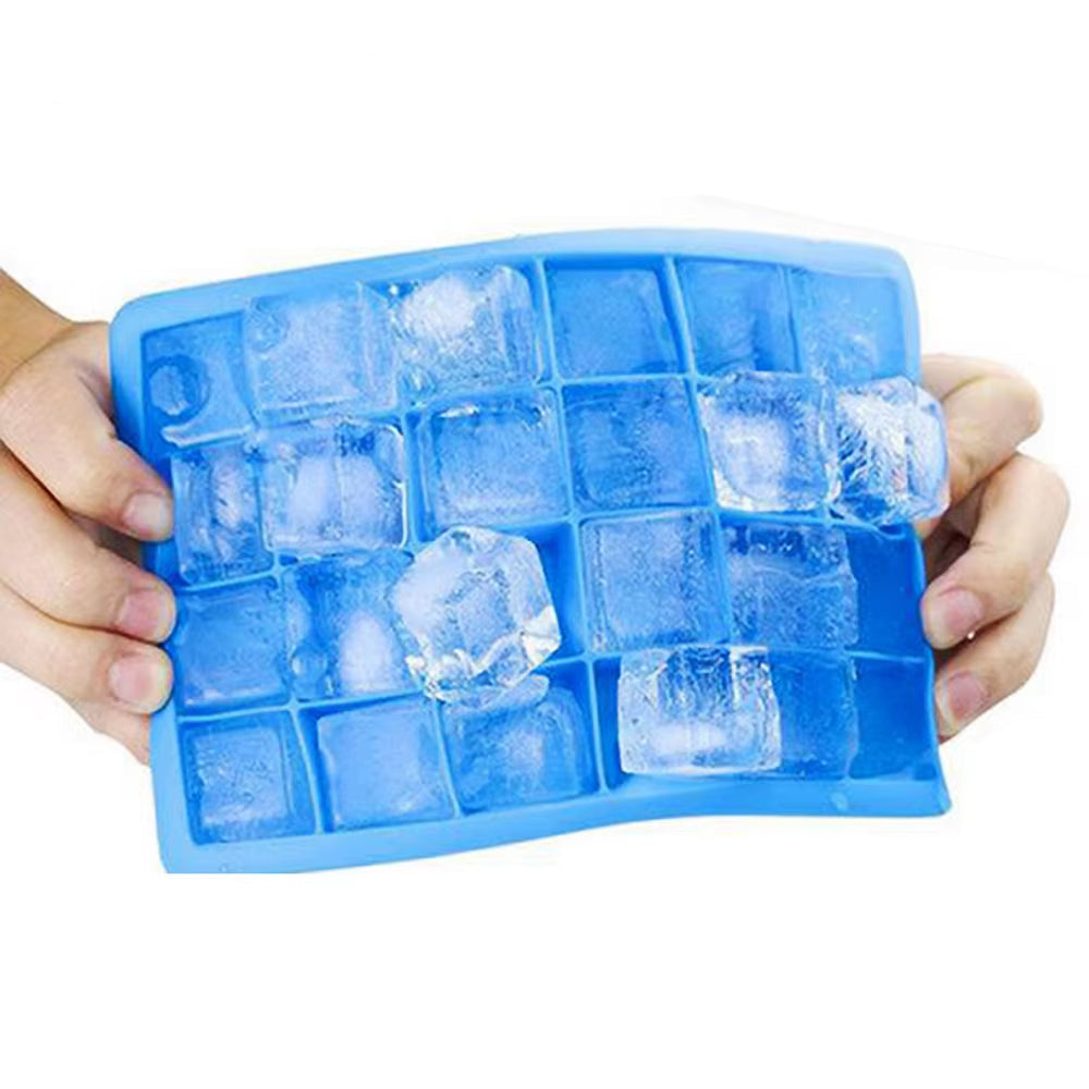 Avec Couvercle/Sans Couvercle, Plateau À Glace En Silicone À 24 Trous, Boîte Carrée, Purée Alimentaire Auxiliaire, Fromage, Gelée, Moule, Bar, Outil De Cuisine, Cube À Cocktail