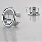 Couvercle De Trou D'Évier De Salle De Bains, 2 Pièces, Revêtement D'Habillage De Lavabo, Anneau De Débordement Galvanisé, Accessoire De Baignoire 22-24Mm, Accessoires De Lavabo