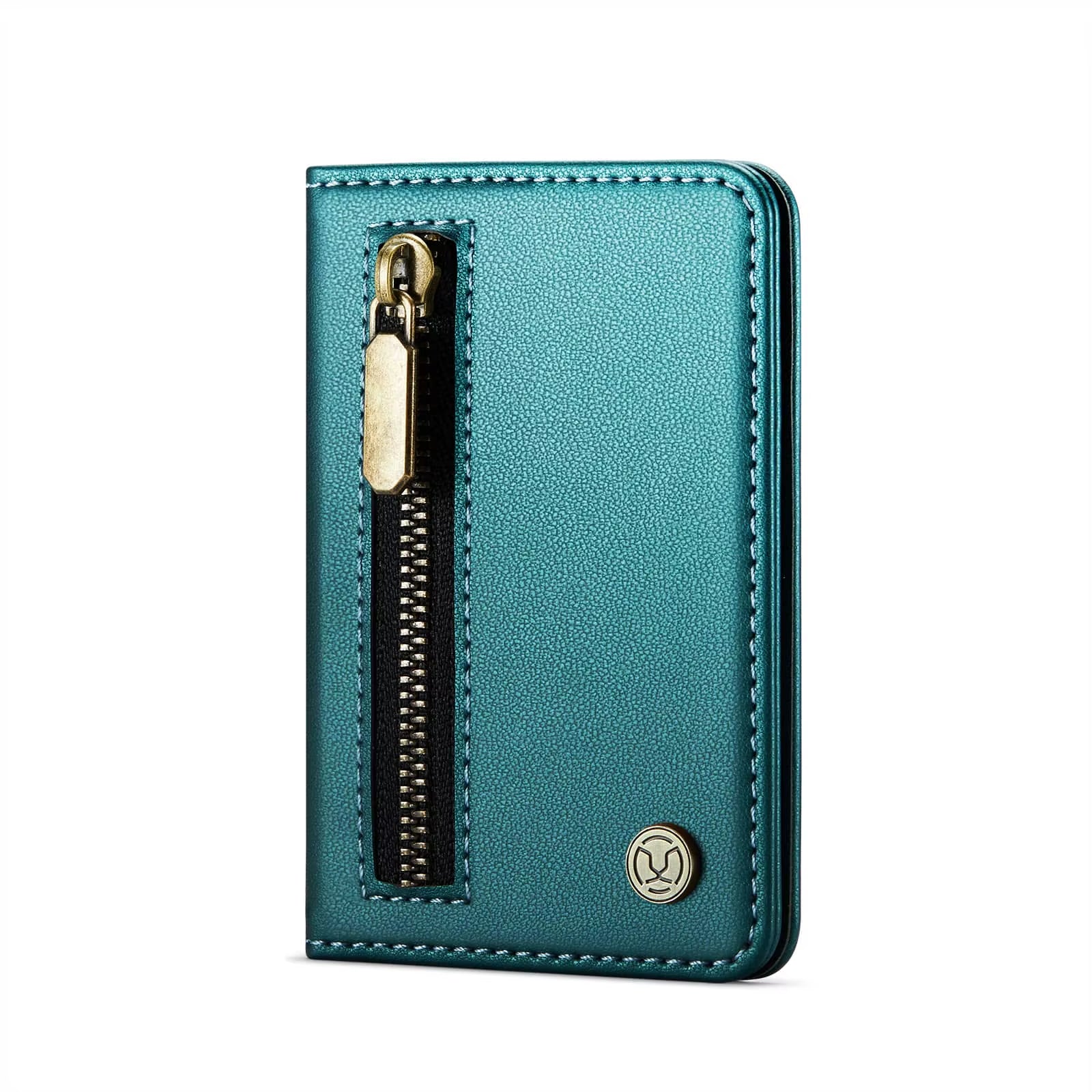 Portefeuille Porte-Carte Magnétique Pour Téléphones Et Étuis Magnétiques Pour Iphone 17/16/15/14/13/12 Pro/Max, Poche À Fermeture Éclair Bloquant RFID À 4 Emplacements