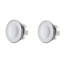 Couvercle De Trou D'Évier De Salle De Bains, 2 Pièces, Revêtement D'Habillage De Lavabo, Anneau De Débordement Galvanisé, Accessoire De Baignoire 22-24Mm, Accessoires De Lavabo
