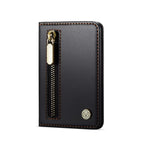 Portefeuille Porte-Carte Magnétique Pour Téléphones Et Étuis Magnétiques Pour Iphone 17/16/15/14/13/12 Pro/Max, Poche À Fermeture Éclair Bloquant RFID À 4 Emplacements