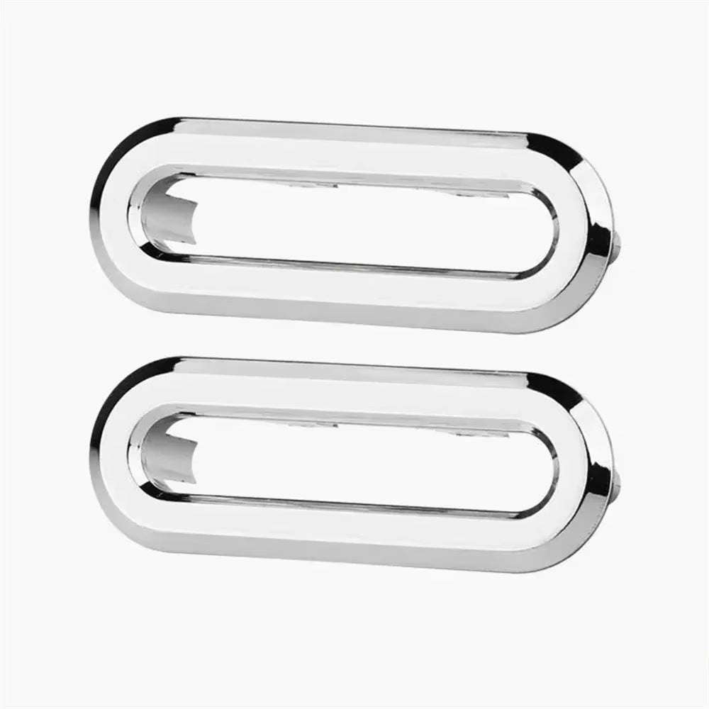 Couvercle De Trou D'Évier De Salle De Bains, 2 Pièces, Revêtement D'Habillage De Lavabo, Anneau De Débordement Galvanisé, Accessoire De Baignoire 22-24Mm, Accessoires De Lavabo