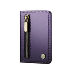 Portefeuille Porte-Carte Magnétique Pour Téléphones Et Étuis Magnétiques Pour Iphone 17/16/15/14/13/12 Pro/Max, Poche À Fermeture Éclair Bloquant RFID À 4 Emplacements